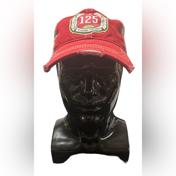 NWT Alabama Crimson Tide Retro Brand 125 Years of Football Tattered Hat Cap - Picture 3 of 6